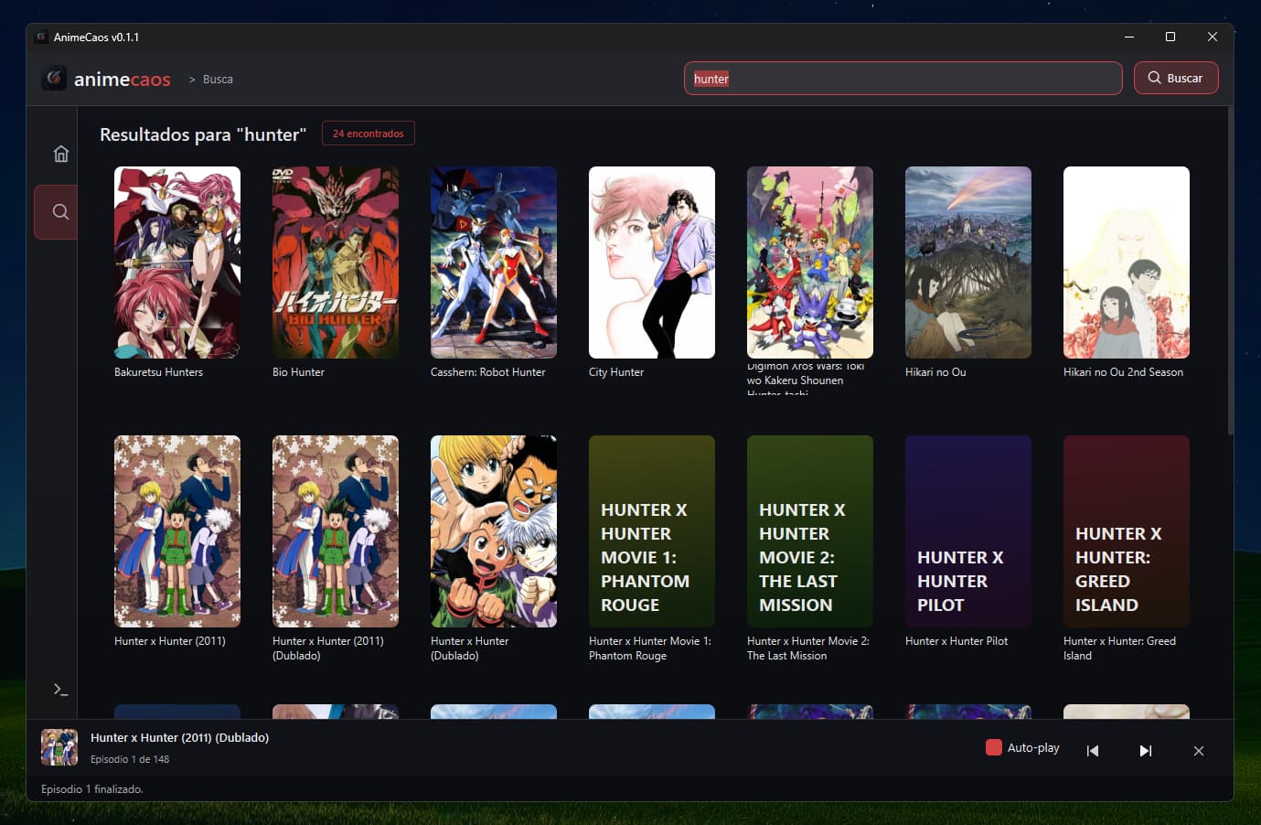 AnimeCaos - busca com capas dinamicas